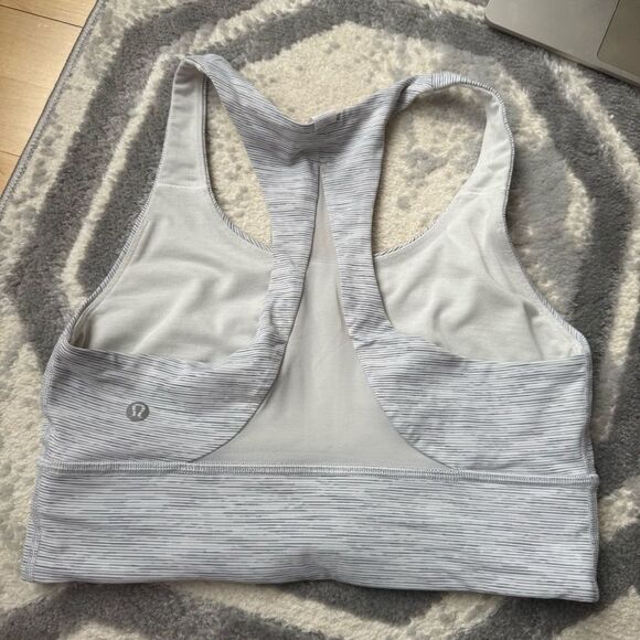 Lululemon Invigorate Bra Long Line In Wee Are From Space Nimbus Battleship 8 - Picture 5 of 10